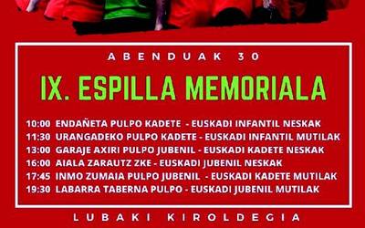 IX Espilla Memoriala jokatuko da Zumaian abenduak 30ean