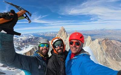 Cerro Torre, Patagoniako gailur enblematikoa, eskalatu du Tasio Martinek