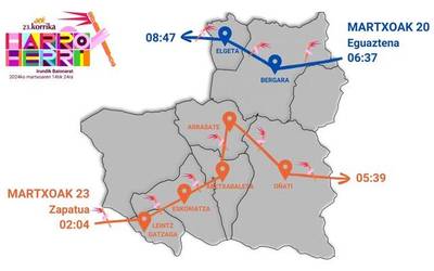 Martxoaren 20an eta 23an igaroko da Korrika Debagoienetik