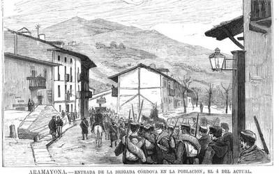 Tropa liberalen inbasioa Aramaion (1876.02.04)