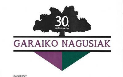 Logotipoa eta kantu liburua sortuta, Garaiko nagusien elkarteak indarberrituta bete du bere 30.urteurrena