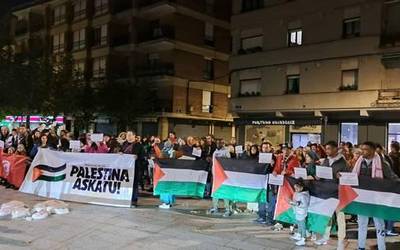 Palestinaren aldeko kontzentrazioa, Etxarri Aranatzen