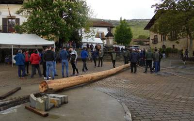 Ia ordu beteko lana maiatza zutitzeko