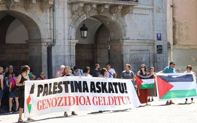 Debagoienean ere entzun da Palestinaren aldeko aldarria