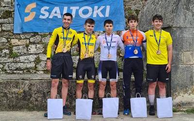 Jon Egizabal leitzarrak Challenge Saltoki mendi bizikleta txapelketa irabazi du junior mailan