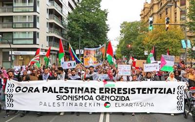 Bihar 24 orduko baraualdia hasiko dute Gasteizen, Palestinaren alde