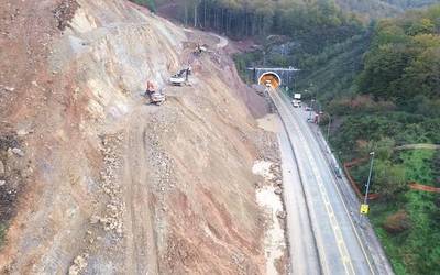 Belateko eta Almandozko tuneletako lanak direla eta, ortziralean ordu batzuez trafikoa errepide zaharretik bideratuko dute