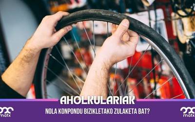 Nola konpondu bizikletako zulaketa bat?