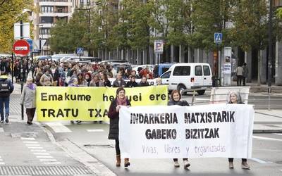 Indarkeria matxistaren kontrako aldarriak, ekintzen bidez