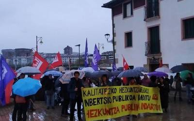 Kalitatezko hezkuntza publikoa indartzeko eskatu du LABek