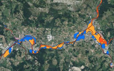 Uholde arriskuko guneen mapa, eskura