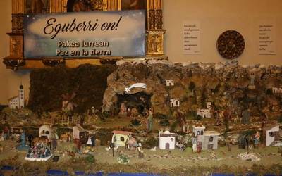 Igandean inauguratuko du Azkoitiko Parrokiak aurtengo Jaiotza