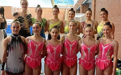 Urretxuko jaialdian parte hartu dute Zubiberriko gimnastek