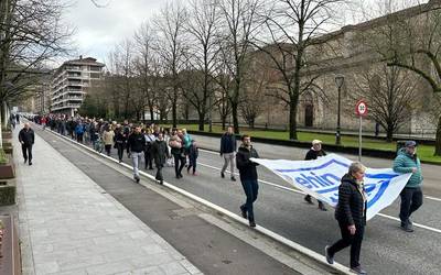 Gotzon Telleria presoaren egoera salatu dute eguerdian Oñatin