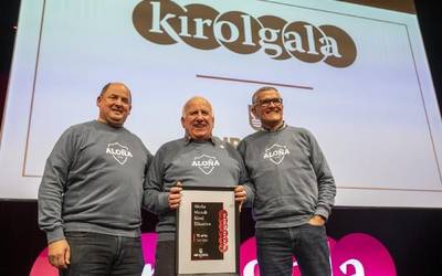 Aloña Mendi omendu dute Kirolgala ekitaldian