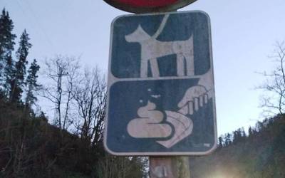 Bidegorrian ere txakurrak lotuta