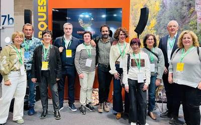 'Geoparkeko Bira' sustatzen dabil Geoparkea Fitur turismo azokan