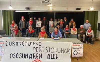 Osasun arreta publikoaren egoera "onartezina" dela eta, mobilizatzera deitu dute pentsiodunek