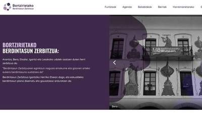 Bortzirietako Berdintasun Zerbitzuak webgunea aurkeztu du