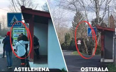 Beraien ekintzaren ondorioz Senpereko bi iragarki taulak kendu dituztela jakinarazi du Bizi mugimenduak