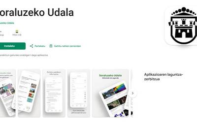 Soraluzeko Udaleko aplikazioa eskuragarri dago dagoeneko Android sistema duten mugikorrentzat