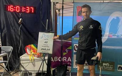 40 ordutan 268,24 kilometro osatu ditu Igon Manzisidorrek Ibai-Ondo Backyard kirol erronkan