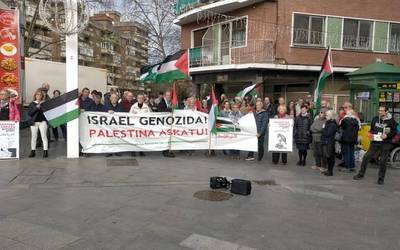 Palestinaren aldeko elkartasunak ez du etenik Getxon