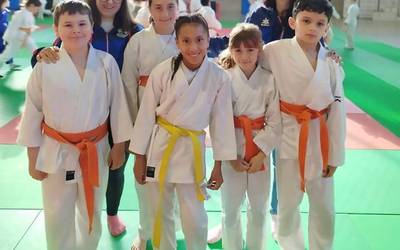 Bikain ibili dira benjamin mailako Errekako judokak Nafarroako Kirol Jokoetan