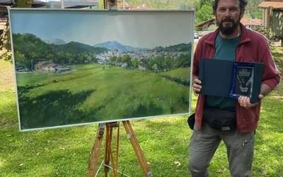 Benigno Rodriguez asturiarrak irabazi du Berrizko kaleko XXVI. pintura lehiaketa