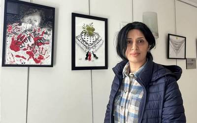 Rouhaifa Kassem artista palestinarraren lanak erakutsiko dituzte Durangon