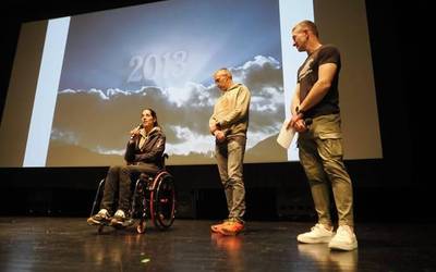 Gurpil gaineko mendi lasterketetako bizipenak ezagutzeko aukera izan dute ikasleek