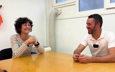 Cristina eta André: "Soraluzeko jendea, erabili euskara gu biokin!"