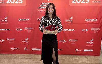 Gipuzkoa Ekintzailea Saria jaso du Eider Etxebarriak