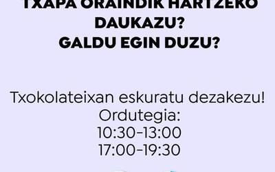 Jaso zure txapa Txokolateixan!