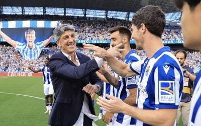 Anoetako harmailak agurtu ditu Imanol Alguacilek