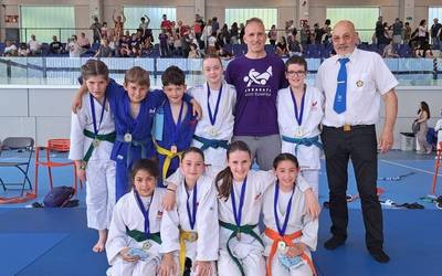 Arrasate Judokoak bikain Gipuzkoako kopan eta finalean