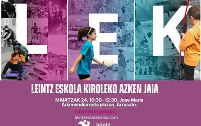 Larunbatean LEK-eko azken jaia ospatuko dugu!