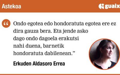 Gauza bat eta beste gauza bat, beti ez dira gauza bera
