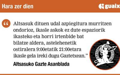 Ikasleen etorkizunarekin jokatzen ari diren honetan… antolakuntza!