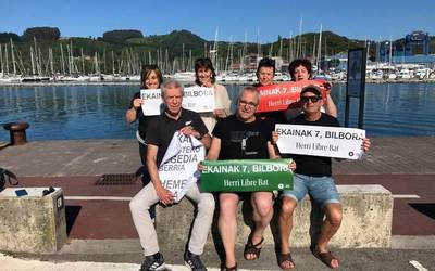 Larrainako kideek ere ekainaren 7an Bilbora joateko deialdiarekin bat egin dute