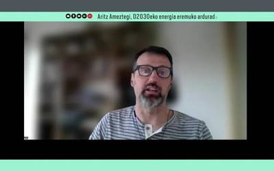Aritz Ameztegi: "Energia berriztagarrien kontsumoa handitzea eragile ezberdinen esku dago"