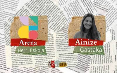 Aretako Herri Eskolaren mendeurrena eta Laudioko aktualitate instituzionala, azalera