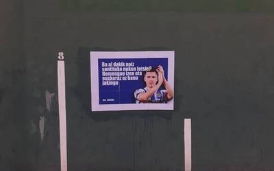 Zubeldiak esana, karteletara