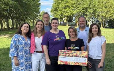 Sondikako herri bazkari solidarioak 4 mila euro bildu ditu Naizen elkartearentzat
