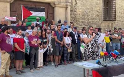 Baraualdia hasi dute Gasteizen Palestinako herriari elkartasuna adierazteko