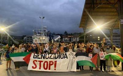 Palestinaren aurkako genozidioa salatzeko kazerolada egingo dute bihar udaletxe aurrean