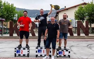 Euskadiko Slalom Txapelketako lehen proba irabazi du Asier del Pozo auto gidari lesakarrak