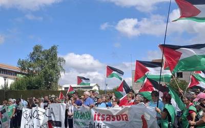 Jendetza, Larraintzarko etapan Ibaitik Itsasora Palestinaren aldeko martxan