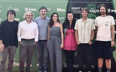 'Natura fugit' filma aurkeztu du Jesus Mari Lazkanok Zinemaldian