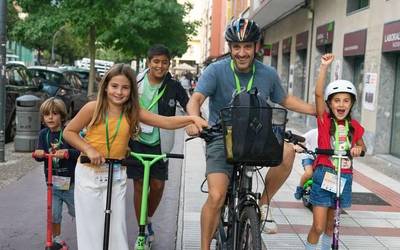 13.168,8 kilometro egin dituzte euskararen alde, Laudioko ikastetxeen arteko elkarlanari esker